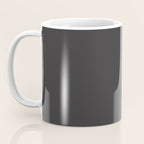 Solid Charcoal Gray Grey Coffee Mug Gallery Image 3
