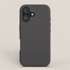 Solid Charcoal Gray Grey iPhone Case Gallery Image 1