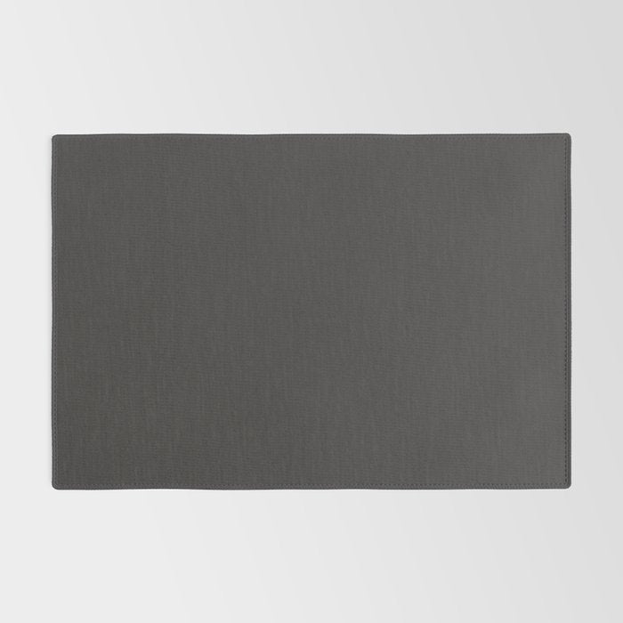 Solid Charcoal Gray Grey Rug Gallery Image 2