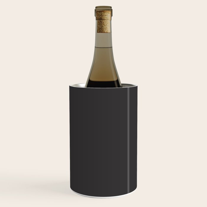Solid Charcoal Gray Grey Wine Chiller Gallery Image 1
