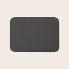 Solid Charcoal Gray Grey Bath Mat Gallery Image 1
