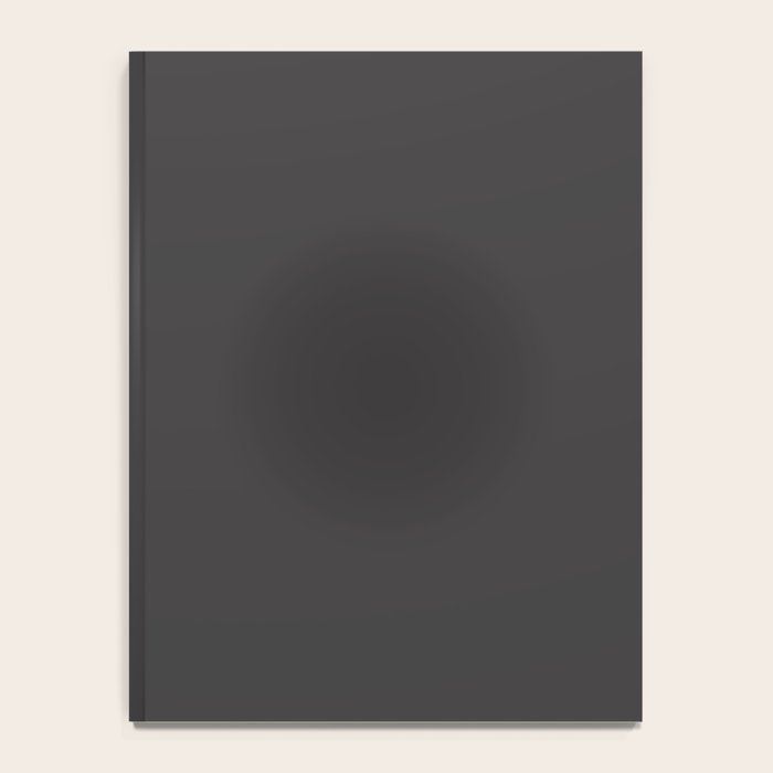Solid Charcoal Gray Grey Notebook Gallery Image 4