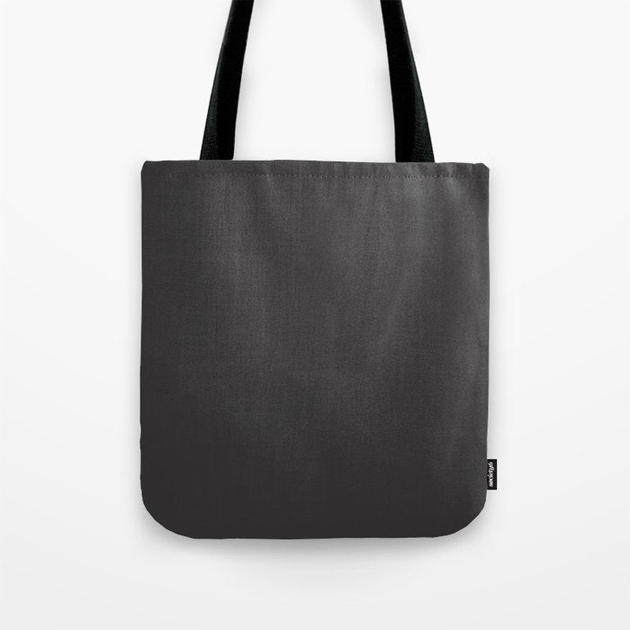 Solid Charcoal Gray Grey Tote Bag Gallery Image 1