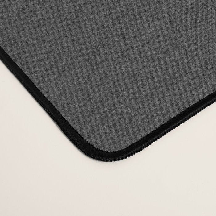 Solid Charcoal Gray Grey Desk Mat Gallery Image 4