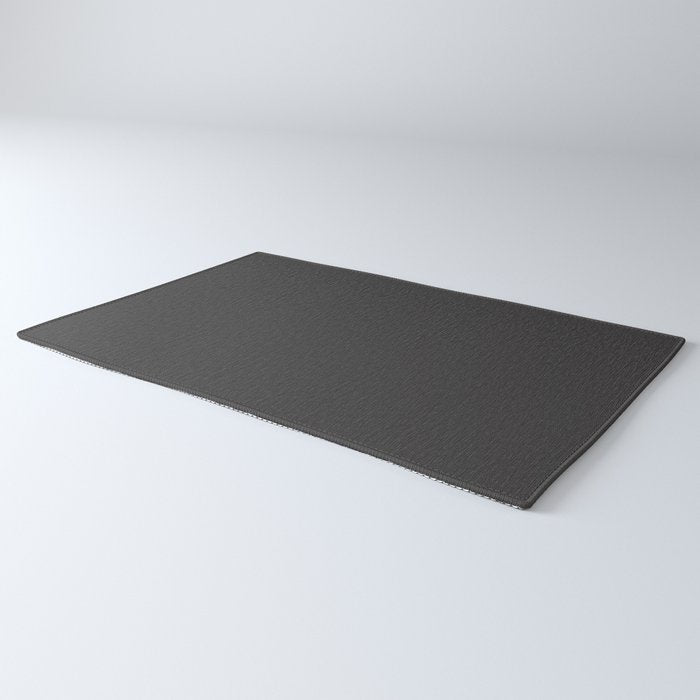 Solid Charcoal Gray Grey Rug Gallery Image 3