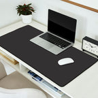 Solid Charcoal Gray Grey Desk Mat Gallery Image 2
