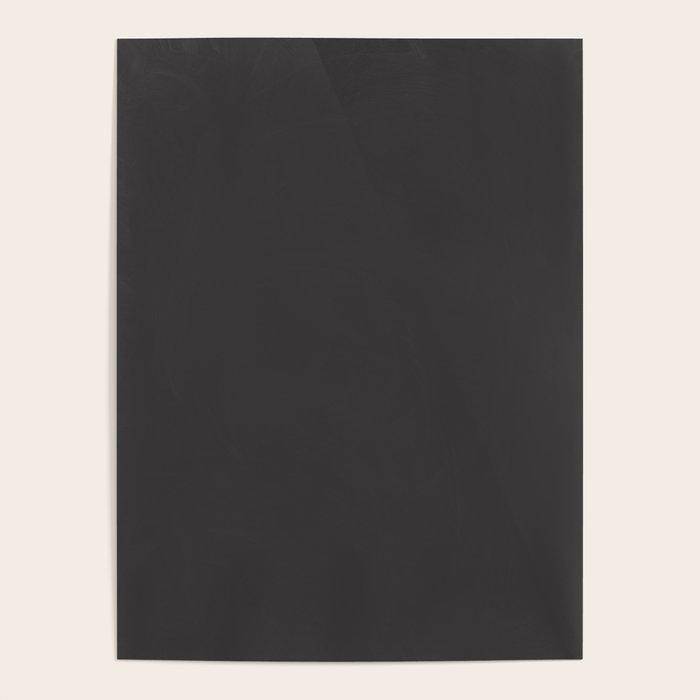 Solid Charcoal Gray Grey Poster Gallery Image 1