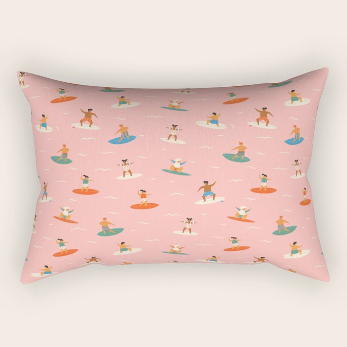 Surf kids Rectangular Pillow Gallery Image 1