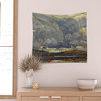 Tom Thomson Grey Sky 1914 Canadian Landscape Artist Wall Tapestry Gallery Image 2