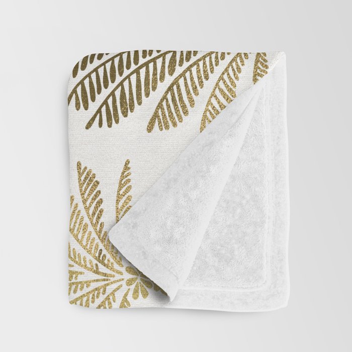 Palm Tree - Gold Palette Throw Blanket Gallery Image 3