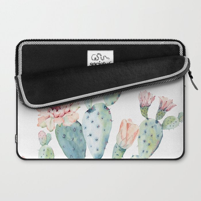 Cactus 2  White #society6 #buyart Laptop Sleeve Gallery Image 2