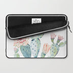 Cactus 2  White #society6 #buyart Laptop Sleeve Gallery Image 2