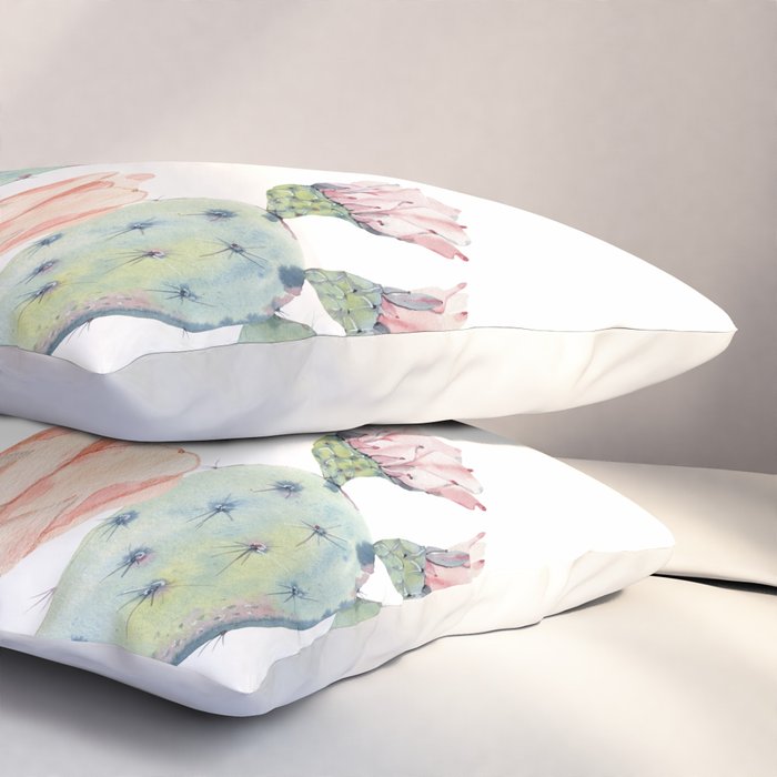 Cactus 2  White #society6 #buyart Pillow Sham Gallery Image 3