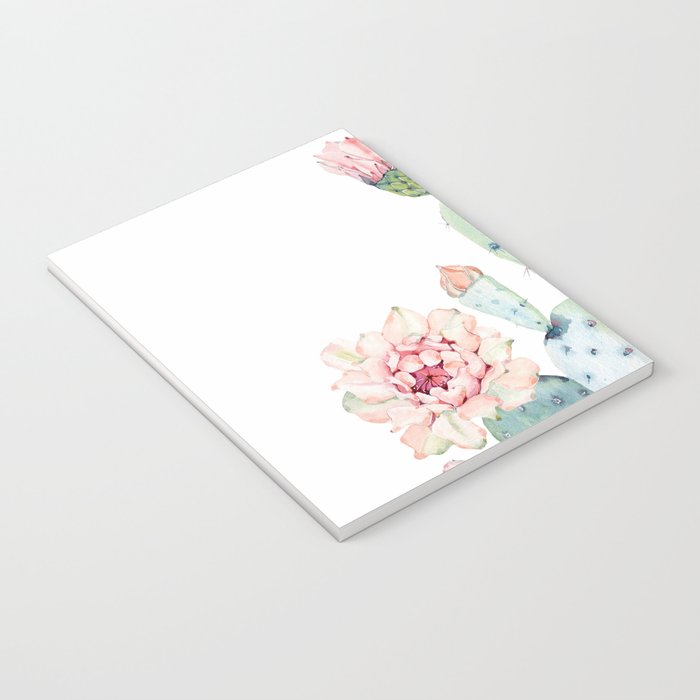 Cactus 2  White #society6 #buyart Notebook Gallery Image 3
