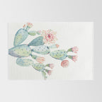 Cactus 2  White #society6 #buyart Rug Gallery Image 2