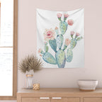 Cactus 2  White #society6 #buyart Wall Tapestry Gallery Image 2