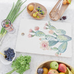 Cactus 2  White #society6 #buyart Cutting Board Gallery Image 2
