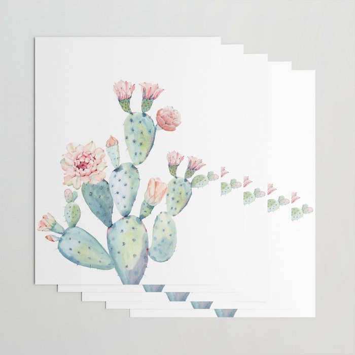 Cactus 2  White #society6 #buyart Wrapping Paper Gallery Image 3