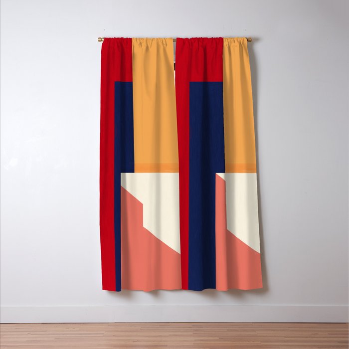 Minimal Geometric Abstraction 95 Window Curtain Gallery Image 3