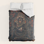 Mahakala Protector Tibetan Buddhist Thangka Duvet Cover Gallery Image 6
