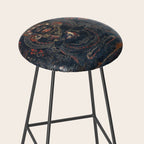 Mahakala Protector Tibetan Buddhist Thangka Stool Gallery Image 2