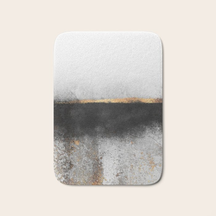 Soot And Gold Bath Mat Gallery Image 1