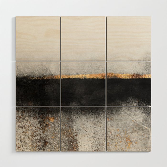 Soot And Gold Wood Wall Art Gallery Image 1