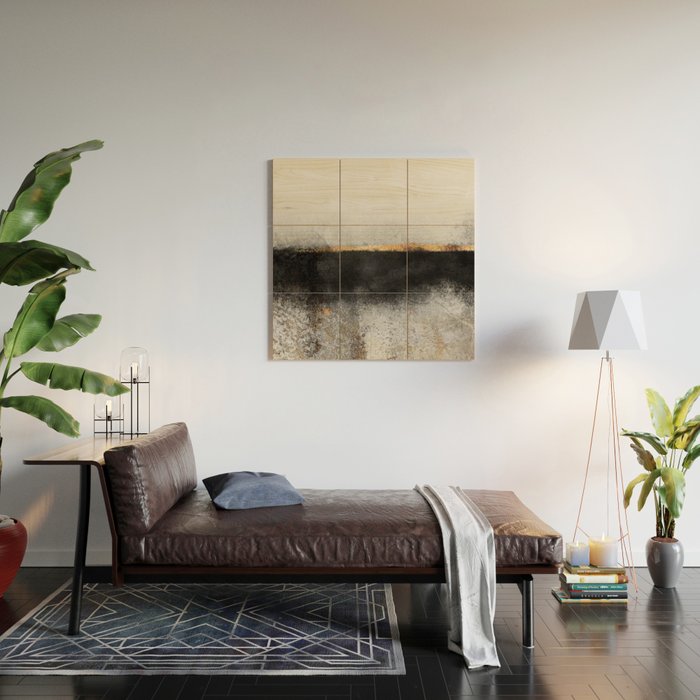 Soot And Gold Wood Wall Art Gallery Image 2