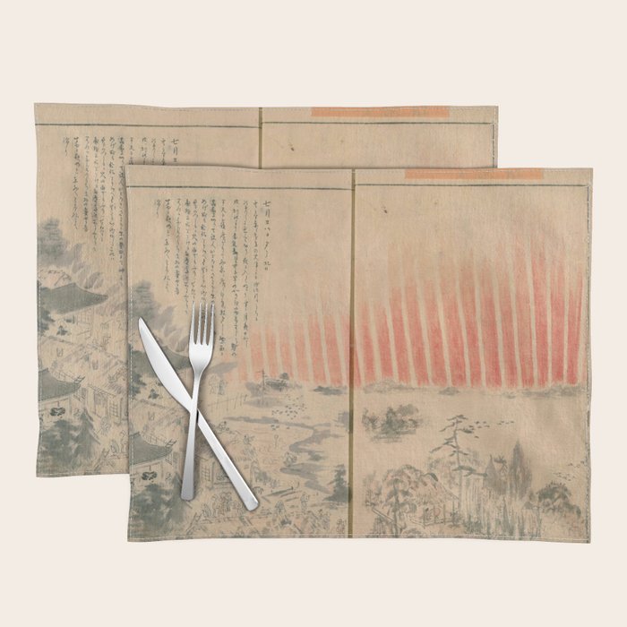 Aurora Borealis, Japan, 1770 Placemat Gallery Image 1
