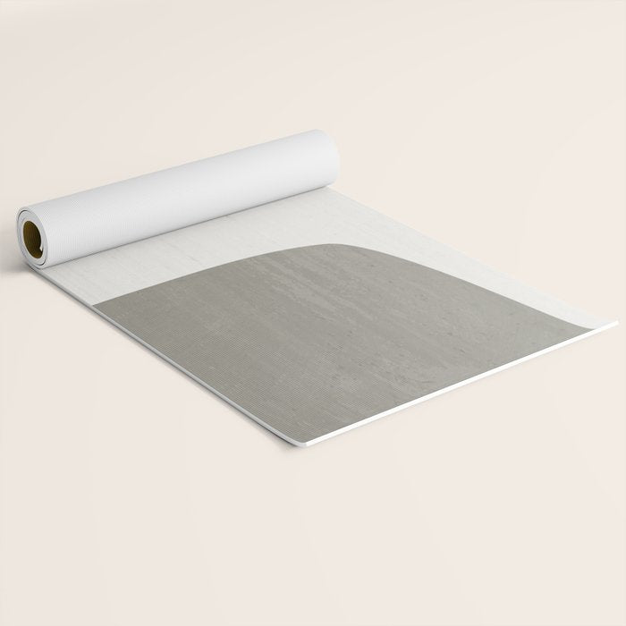 Blue & Yellow Gray Original Simple Artwork Yoga Mat Gallery Image 2