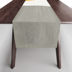 Blue & Yellow Gray Original Simple Artwork Table Runner Gallery Image 1