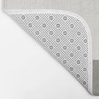 Blue & Yellow Gray Original Simple Artwork Bath Mat Gallery Image 2