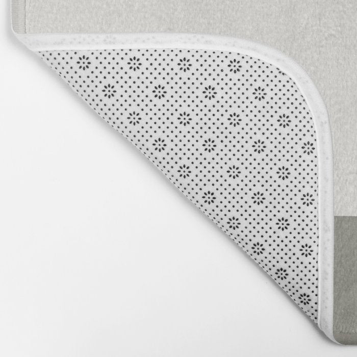 Blue & Yellow Gray Original Simple Artwork Bath Mat Gallery Image 2