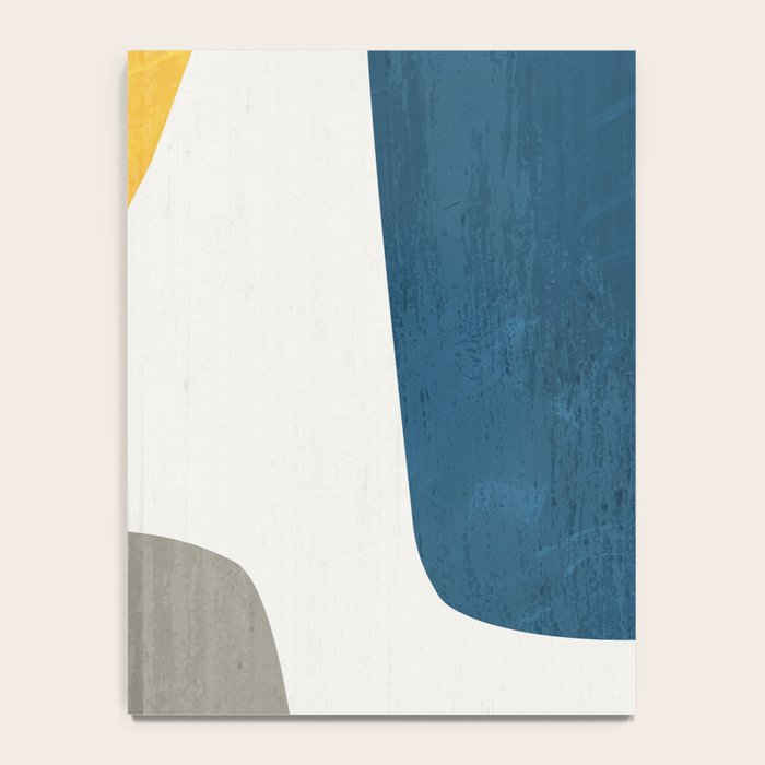 Blue & Yellow Gray Original Simple Artwork Notebook Gallery Image 4