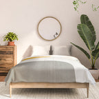 Blue & Yellow Gray Original Simple Artwork Comforter Gallery Image 3
