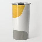 Blue & Yellow Gray Original Simple Artwork Travel Mug Gallery Image 1