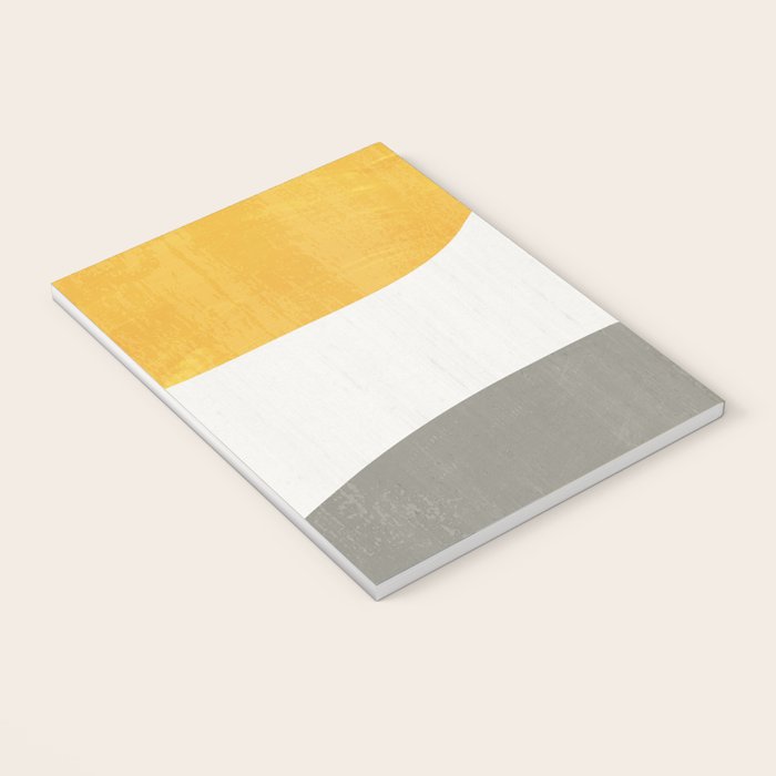 Blue & Yellow Gray Original Simple Artwork Notebook Gallery Image 3