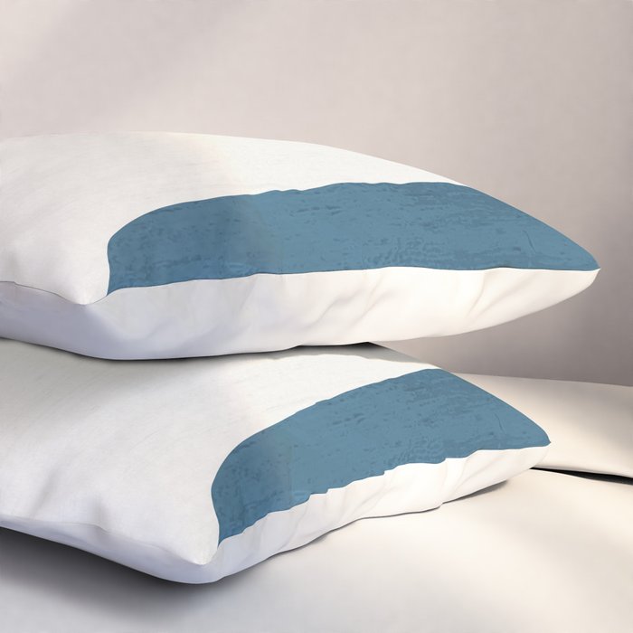 Blue & Yellow Gray Original Simple Artwork Pillow Sham Gallery Image 3