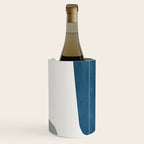 Blue & Yellow Gray Original Simple Artwork Wine Chiller Gallery Image 3