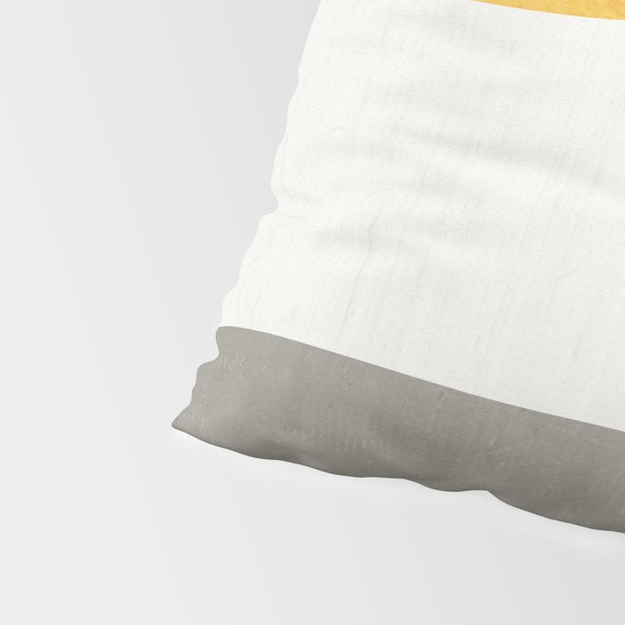 Blue & Yellow Gray Original Simple Artwork Pillow Sham Gallery Image 4