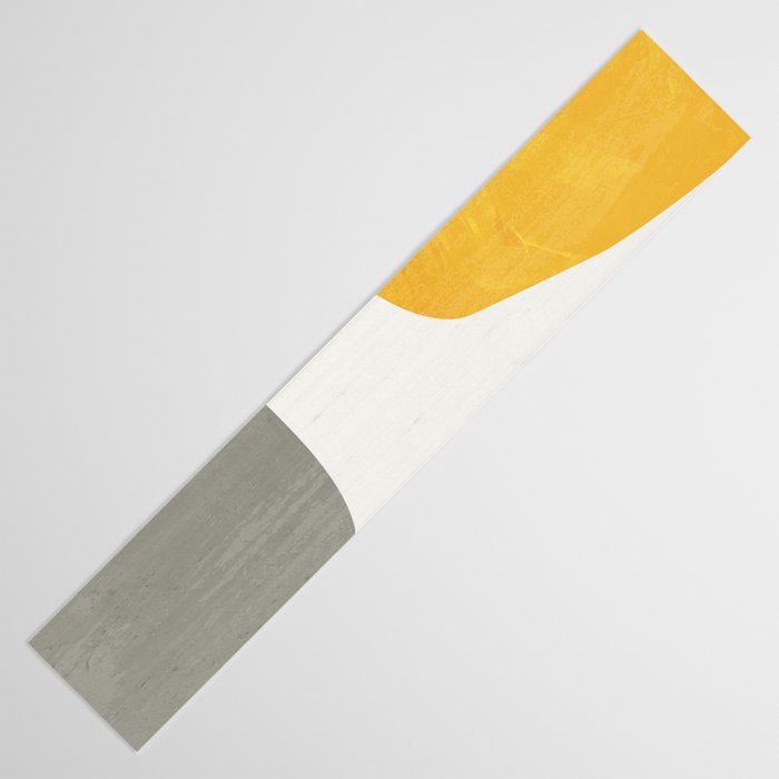 Blue & Yellow Gray Original Simple Artwork Table Runner Gallery Image 3