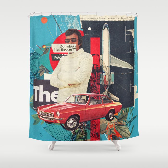 Do Robots live Forever Shower Curtain Gallery Image 1
