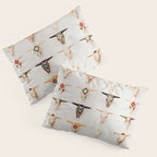 Bull Skulls - Mexican Folk Art Pillow Sham Gallery Image 3