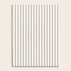 Mattress Ticking Narrow Striped Pattern in Dark Brown and White Notebook Gallery Image 4