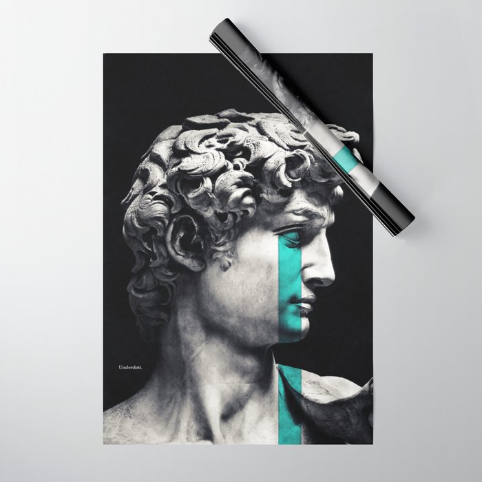 Crying David Wrapping Paper Gallery Image 1