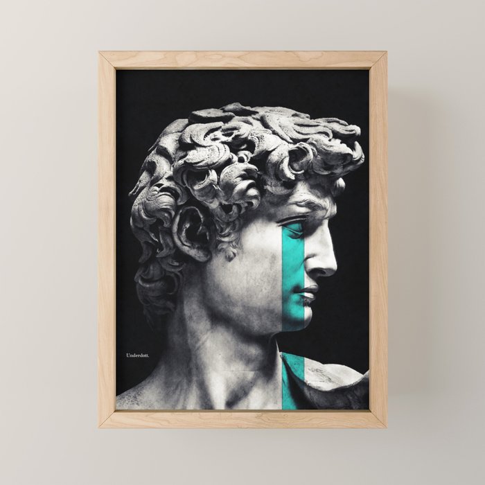 Crying David Mini Art Print Gallery Image 1