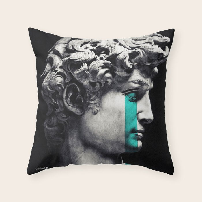 Crying David Throw Pillow Gallery Image 6