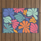 Superbloom - midnight  Outdoor Rug Gallery Image 1