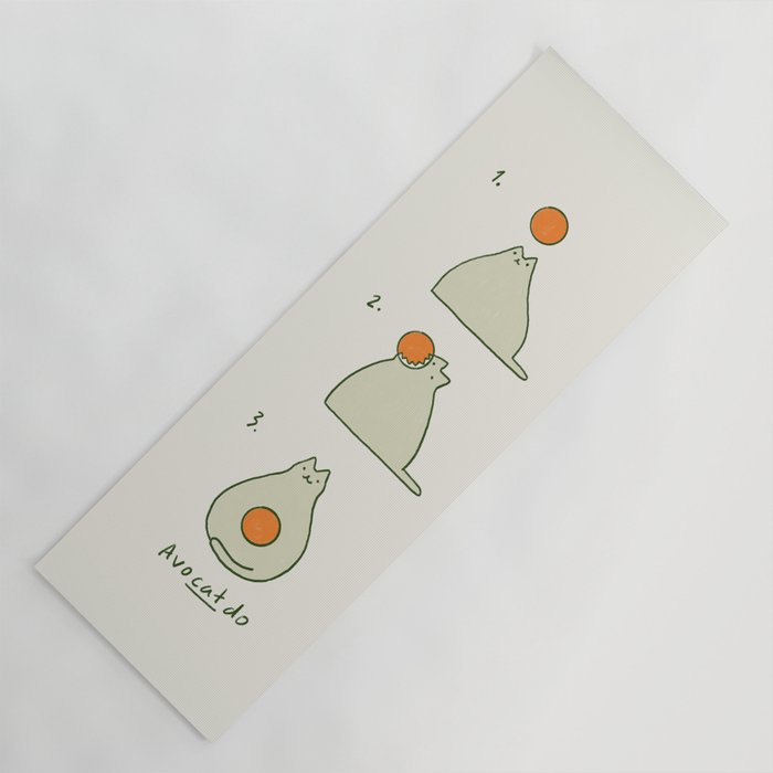 Cat Landscape 117 AvoCatdo Yoga Mat Gallery Image 1
