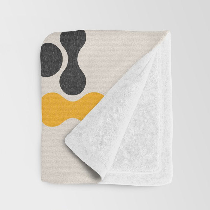 Abstract Mid-Century Pattern Throw Blanket Gallery Image 3